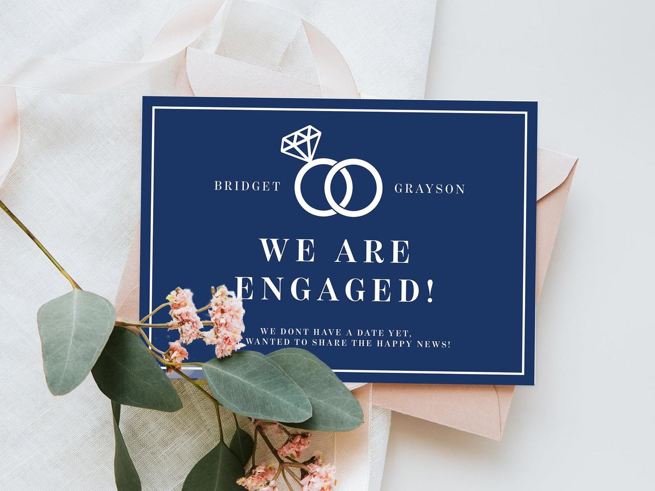Blue background with ring graphic and type in white